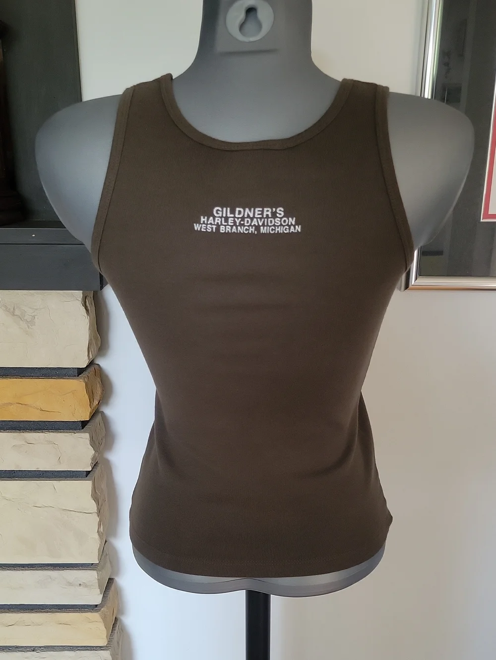 Harley-Davidson Tank Top Small Green Pink